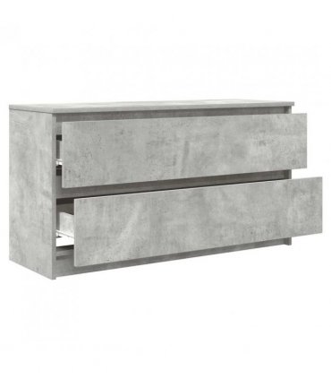 vidaXL TV Cabinet Concrete Grey 100x35x54 cm Engineered Wood