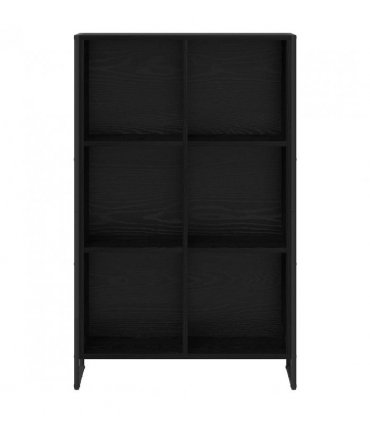 vidaXL Book Cabinet Black Oak 99.5 x 30 x 108.5 cm Engineered Wood