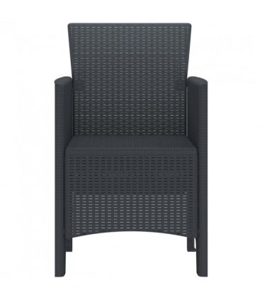 vidaXL Garden Chair 4 pcs Anthracite 53 x 49 x 85 cm Polypropylene