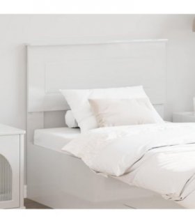 vidaXL Headboard Gloss White Engineered wood