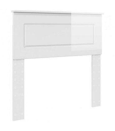 vidaXL Headboard Gloss White Engineered wood