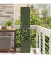 vidaXL Garden Privacy Screen Olive green 32 x 150 cm Cold-rolled steel
