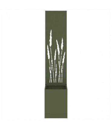 vidaXL Garden Privacy Screen Olive green 32 x 150 cm Cold-rolled steel