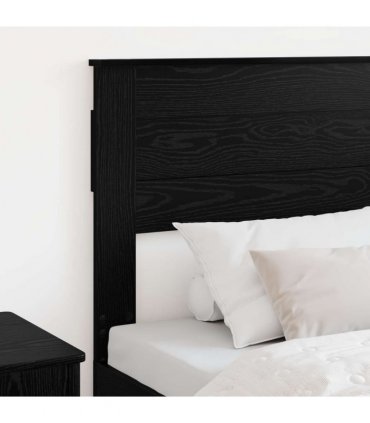 vidaXL Headboard Black Oak Engineered wood
