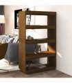 vidaXL Book Cabinet/Room Divider Honey Brown 80x35x135 cm Solid Pinewood