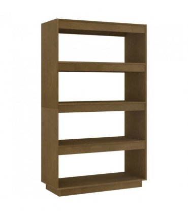 vidaXL Book Cabinet/Room Divider Honey Brown 80x35x135 cm Solid Pinewood