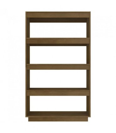 vidaXL Book Cabinet/Room Divider Honey Brown 80x35x135 cm Solid Pinewood