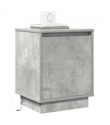 vidaXL Bedside Cabinet 2 pcs Concrete Grey 39 x 34.5 x 50 cm