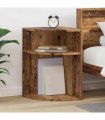 vidaXL End Table Old Wood 39.7 x 39.7 x 60 cm Engineered Wood
