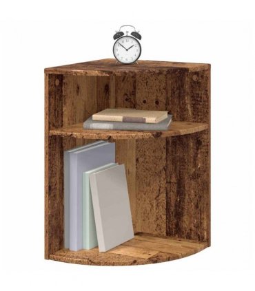 vidaXL End Table Old Wood 39.7 x 39.7 x 60 cm Engineered Wood
