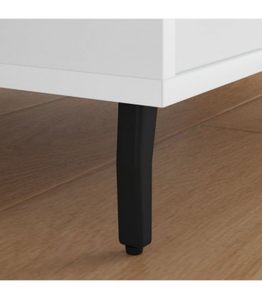 vidaXL Standing Feet 12 pcs Black 40 x 40 x 100 mm Iron
