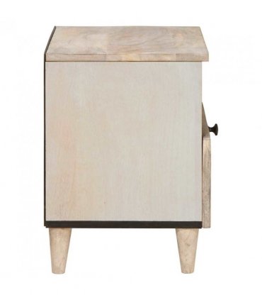 vidaXL Bedside Cabinet White 40 x 33 x 46 cm Engineered Wood