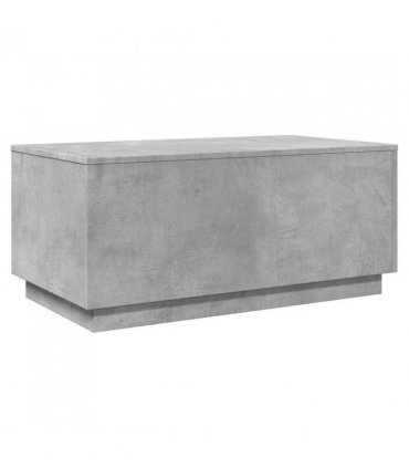 vidaXL Coffee Table with LED Lights Concrete Grey 90x50x40 cm