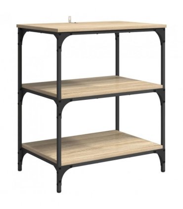 vidaXL Kitchen Trolley Sonoma Oak 60 x 41 x 76 cm Engineered Wood