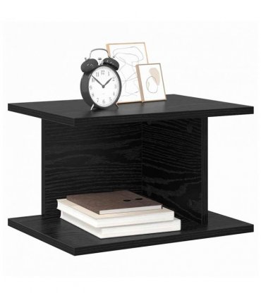 vidaXL Bedside Table 2 pcs Black Oak 40 x 30 x 25 cm Engineered Wood