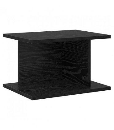 vidaXL Bedside Table 2 pcs Black Oak 40 x 30 x 25 cm Engineered Wood