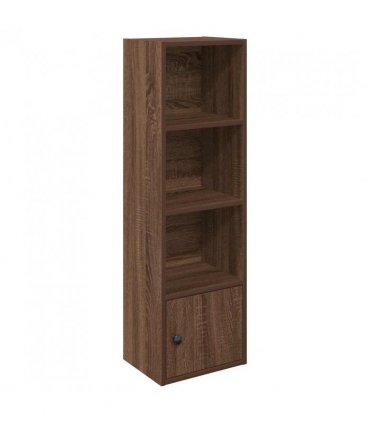 vidaXL Bookcase Brown Oak 31x24x102 cm Engineered Wood