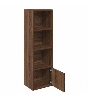 vidaXL Bookcase Brown Oak 31x24x102 cm Engineered Wood