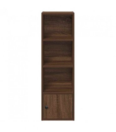 vidaXL Bookcase Brown Oak 31x24x102 cm Engineered Wood
