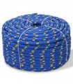 vidaXL Marine Rope Polypropylene 14 mm 50 m Blue