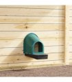 vidaXL Chicken Nesting Boxes 4 pcs Wall-Mounted Dark Green Plastic