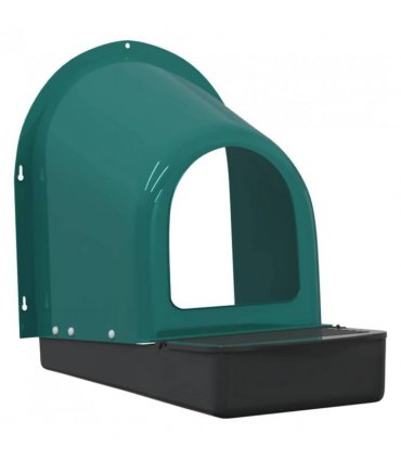 vidaXL Chicken Nesting Boxes 4 pcs Wall-Mounted Dark Green Plastic