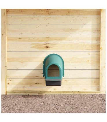 vidaXL Chicken Nesting Boxes 4 pcs Wall-Mounted Dark Green Plastic