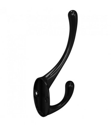 vidaXL Clothes Hook 346 pcs Black 102 x 29 x 47mm Zinc Alloy