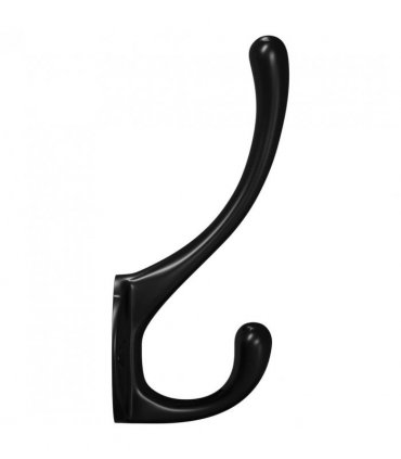 vidaXL Clothes Hook 346 pcs Black 102 x 29 x 47mm Zinc Alloy