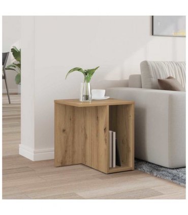 vidaXL End Table Artisan Oak 37 x 32 x 40 cm Engineered Wood