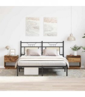 vidaXL Nightstand 2 pcs Old Wood 45 x 34 x 44 cm Engineered Wood