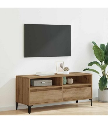 vidaXL TV Cabinet with Drawer Artisan Oak 100 x 34.5 x 44.5 cm