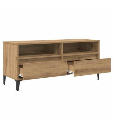 vidaXL TV Cabinet with Drawer Artisan Oak 100 x 34.5 x 44.5 cm