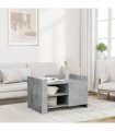 vidaXL Coffee Table Concrete Grey 80x50x50 cm Engineered Wood