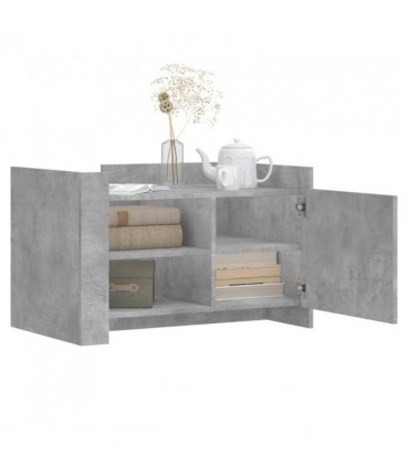 vidaXL Coffee Table Concrete Grey 80x50x50 cm Engineered Wood