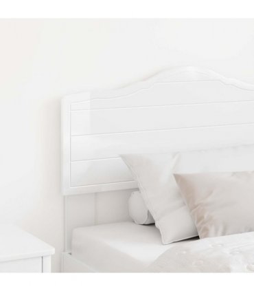 vidaXL Headboard Gloss White Engineered wood