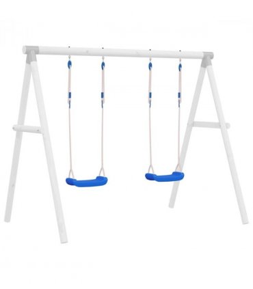 vidaXL Swing Seats with Ropes 2 pcs Blue 37x15 cm Polyethene