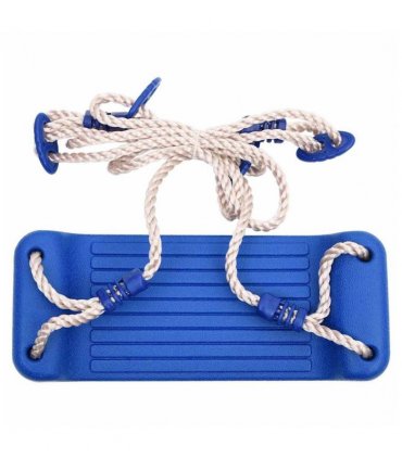 vidaXL Swing Seats with Ropes 2 pcs Blue 37x15 cm Polyethene