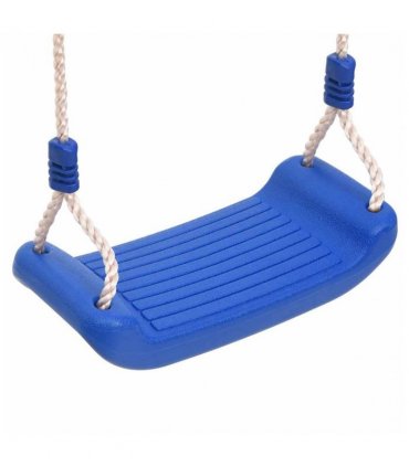 vidaXL Swing Seats with Ropes 2 pcs Blue 37x15 cm Polyethene