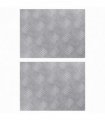 vidaXL Stair Tread Rectangular 2 pcs Silver 40 x 30 cm Aluminium