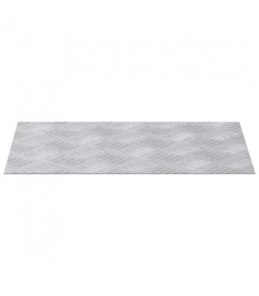 vidaXL Stair Tread Rectangular 2 pcs Silver 40 x 30 cm Aluminium