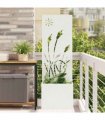 vidaXL Garden Privacy Screen White 50 x 150 cm Cold-rolled steel