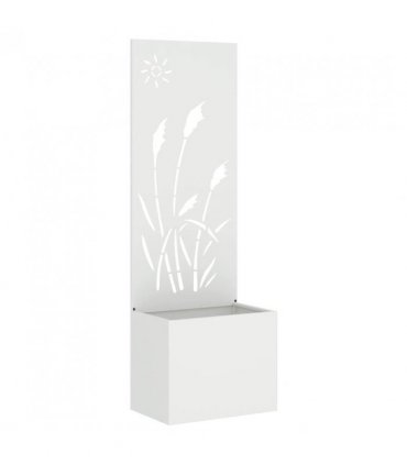 vidaXL Garden Privacy Screen White 50 x 150 cm Cold-rolled steel