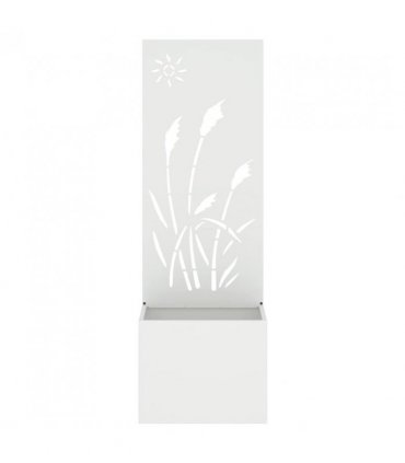 vidaXL Garden Privacy Screen White 50 x 150 cm Cold-rolled steel