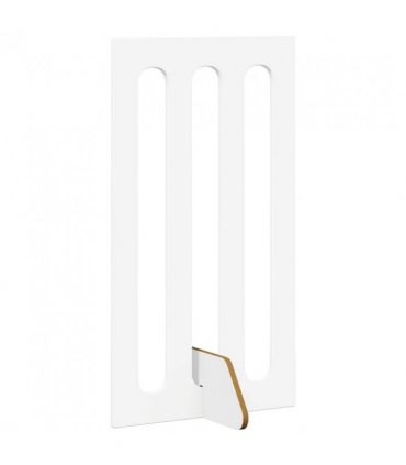 vidaXL Folding Pet Fence 4 pcs White 201 x 38 x 90 cm Engineered Wood