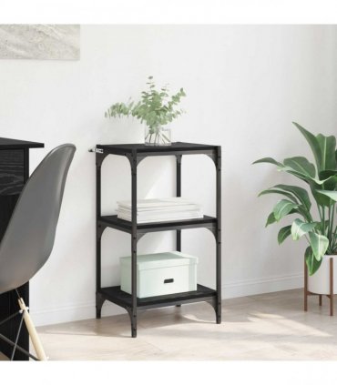 vidaXL Book Cabinet Black oak 40 x 33 x 70.5 cm Engineered wood