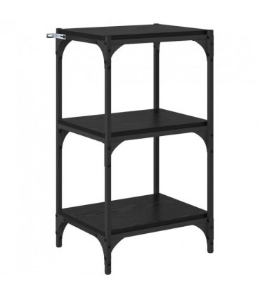 vidaXL Book Cabinet Black oak 40 x 33 x 70.5 cm Engineered wood