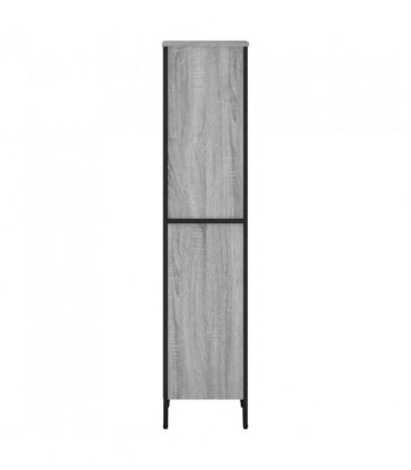 vidaXL Bookcase Grey Sonoma 50x31x137.5 cm Engineered Wood