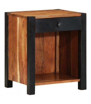 vidaXL Bedside Cabinet 2 pcs Brown 40 x 35 x 50 cm Solid Acacia Wood