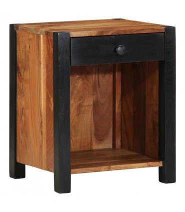 vidaXL Bedside Cabinet 2 pcs Brown 40 x 35 x 50 cm Solid Acacia Wood
